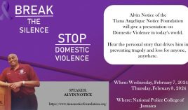 Domestic Violence in Today’s World – A Presentation by Alvin Notice